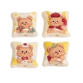 Cartoon bear acrylic pillow beads for DIY keychains and hair accessories in 4 styles - Little Bear (Random Pattern)