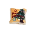 Acrylic square pillow bead with Christmas tree pattern and Merry Christmas text for DIY - Yellow Christmas Tree