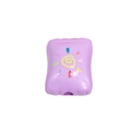 Light purple square candy-shaped acrylic bead with colorful spiral sun pattern for DIY crafts - Purple