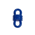 Vibrant royal blue swivel connector hook made of high-quality painted alloy metal - Threaded Figure-8 Buckle / Sapphire Blue
