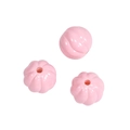 Perle di zucca in acrilico rosa pastello per gioielli fai da te e accessori fatti a mano - Perlina a Zucca / Vernice Rosa