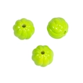 Perline di zucca in acrilico verde brillante per gioielli e ciondoli fai-da-te - Perlina a Zucca / Verniciato - Verde Frutta