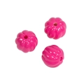 Perline di zucca in acrilico rosa lucido per gioielli fai-da-te e catene per cellulari - Perlina a Zucca / Verniciato - Rosa Rosso
