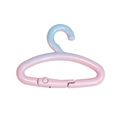 Roze en blauwe verloop veerhaaksluiting voor doe-het-zelf sleutelhangers - Smaragd en Roze