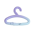 Mousqueton forme cintre dégradé violet bleu avec finition pailletée pour accessoire DIY - Violet et Bleu