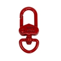 Chiusura a molla in metallo rosso con dettaglio cuore e anello a D rotante per portachiavi - Gancio per Porta / Rosso
