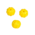 Perline di zucca gialle in acrilico per catenine per cellulari e gioielli fai-da-te - Perlina a Zucca / Laccato - Giallo Chiaro