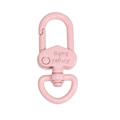 Chiusura a moschettone rosa in metallo con incisione Angel Baby per portachiavi - Gancio per Porta / Rosa Chiaro