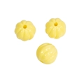 Perline acriliche gialle a forma di zucca per gioielli fatti a mano e portachiavi - Perlina a Zucca / Giallo Pallido Laccato