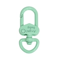 Chiusura a molla verde menta con incisione Angel baby per portachiavi e accessori fai da te - Gancio per Porta / Verde Latte