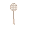 Miniatur Badmintonschläger Schlüsselanhänger in Beige mit strukturierter Grifffläche - Milchtee-Farbe