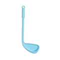 Light blue golf club shaped manual back massager with non-slip handle and hanging hole - Blue