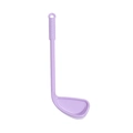 Light purple golf club shaped alloy pendant with textured handle and hanging hole - Purple