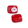 Rote Kamera-Perle aus Acryl mit Smile-Aufdruck für DIY-Schmuckherstellung und Armbänder - Kamera / Rot
