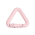 Light pink triangle snap hook carabiner with smooth matte finish for DIY crafts - Mini Triangle / Light Pink