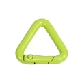 Lime green triangle carabiner spring hook with high quality paint coating for DIY keychains - Mini Triangle / Fruit Green