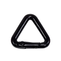 Matte black triangular spring carabiner hook made of high-quality durable alloy - Mini Triangle / Black