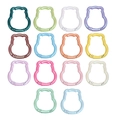 Mousquetons en métal en forme d'ours en 14 couleurs nacrées vibrantes pour accessoires - Pikkabala / Motif à Paillettes Couleurs Aléatoires
