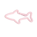 Mousqueton en alliage rose clair en forme de requin pour porte-clés et bijoux DIY - Requin / Rose Clair