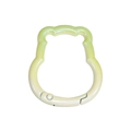 Mousqueton ours en alliage avec dégradé jaune et vert pour accessoires de sac - Pikkabala / Bicolore Vert Beige