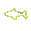 Mousqueton porte-clés en alliage en forme de requin avec finition vert clair - Requin / Vert Fruit