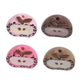 Leopard print apple-shaped acrylic beads in four colors for DIY phone and bag chains - Half Apple - Random Color