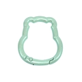 Mousqueton ours vert clair avec finition pailletée pour accessoires de sac DIY - Pikkabala / Miroitant Émeraude