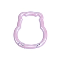 Mousqueton ours rose pailleté en alliage pour sacs et porte-clés personnalisés - Pikkabala / Miroitant Violet Clair