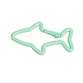 Mousqueton en métal vert menthe en forme de requin pour bijoux et porte-clés - Requin / Émeraude