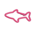 Mousqueton en alliage en forme de requin rose pour porte-clés DIY et accessoire bijoux - Requin / Rose rouge
