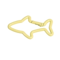 Pendentif porte-clés requin en alliage jaune mat pour accessoires de bijoux DIY - Requin / Light jaune