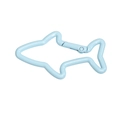 Porte-clés requin bleu clair en alliage pour la décoration de bijoux et projets DIY - Requin / Bleu Eau