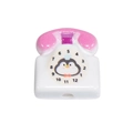 Pink and white retro dial telephone acrylic bead with penguin for DIY jewelry making - Telephone / White
