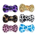Perles en acrylique en forme de nœud avec motif léopard pour la création de bijoux DIY - Nœud / Couleur Aléatoire