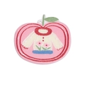 Ciondolo a mela rosa in acrilico con motivo maglione bianco e decorazione DIY - Maglione Mela