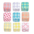 Colorful checkered acrylic cube beads set for DIY jewelry and phone chain making - 14mm / Random Color