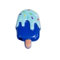 Creatieve donkerblauwe ijsje acryl kraal voor telefoonkoorden en sleutelhangers - Gelakt IJsje - Koningsblauw