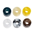 DIY resin square ring set in dark blue, cream, yellow, transparent, and marble patterns - Round O Shape (20251110)