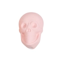 Perla teschio in acrilico rosa opaco per creazione di gioielli 3D fai da te e artigianato - Teschio / Satinato / Rosa