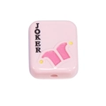 Pink square acrylic Joker poker bead with hole for DIY jewelry and phone chain making - Playing Card / Light Pink