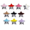 Breloques d'étoiles glacées en dix couleurs vives pour la création de bijoux DIY - Style Étoile avec Émail Égoutté / Couleur Aléatoire
