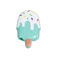 Muntgroene acryl ijsje bedeltje met witte dip en gekleurde hagelslag voor DIY sieraden - Gelakt IJsje - Smaragdgroen