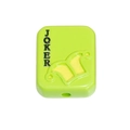 Green acrylic rectangular Joker bead for DIY jewelry and keychain accessories - Playing Card / Fruit Green