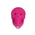 Perla a teschio acrilica rosso rosa con finitura opaca per creazione gioielli e fai-da-te - Teschio / Satinato / Rosa Fucsia