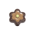 Three-layer brown acrylic flower bead for DIY jewelry making and keychain decoration - Painted - Dark Coffee