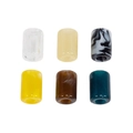 DIY colorful cylindrical square beads with marble texture for jewelry and phone chains - Cylindrical Shape (20251110)