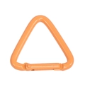 Hellorangener dreieckiger Aluminium-Karabiner mit Schnappverschluss für Taschen - Groß - Orange