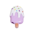 Schattige paarse acryl ijsje kraal met witte slagroom voor DIY sieraden maken - Gelakt IJsje - Paars