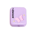 Lavender rectangular acrylic Joker bead for DIY jewelry and phone chain accessories - Playing Card / Purple