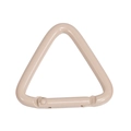 Khaki Dreieck-Karabiner mit Schnappverschluss für Outdoor-Ausrüstung und Schlüssel - Groß - Milchtee-Farbe